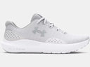 Under Armour Ladies White/Distant Grey Surge 4 Wide Running Shoe