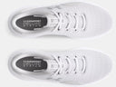 Under Armour Ladies White/Distant Grey Surge 4 Wide Running Shoe