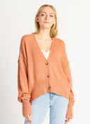 Dex Ladies Boucle Button Front Cardigan
