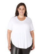 Dex Ladies Rounded Hem Tshirt