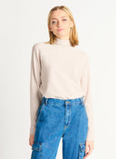Dex Ladies Ribbed MockNeck  Knit Top