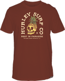 Hurley Mens Pineapple Skull SS Tshirt