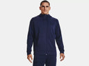 Under Armour Mens Armour Fleece Midnight Blue Full Zip Hoodie