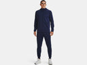 Under Armour Mens Armour Fleece Midnight Blue Full Zip Hoodie