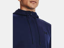 Under Armour Mens Armour Fleece Midnight Blue Full Zip Hoodie