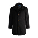 Leo Chevalier Mens Viyella Cashmere Blend 6 Button Black Coat