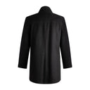 Leo Chevalier Mens Viyella Cashmere Blend 6 Button Black Coat
