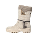 Rieker Ladies Felicitas White Lined Boot