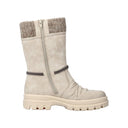 Rieker Ladies Felicitas White Lined Boot