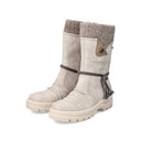 Rieker Ladies Felicitas White Lined Boot