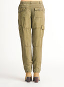 Dex Ladies Tencel Straight Leg Dusty Olive Cargo Pant