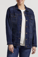 Tribal Ladies Girlfriend Denim Deep Indigo Jacket w/ Pockets