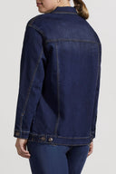 Tribal Ladies Girlfriend Denim Deep Indigo Jacket w/ Pockets