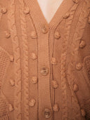 Jackson Rowe Ladies Unwind Pom Winter Rose Cardigan