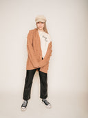 Jackson Rowe Ladies Unwind Pom Winter Rose Cardigan