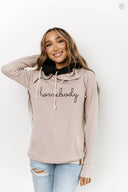 Ampersand Ave Ladies Homebody Doublehood Sweatshirt