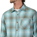Fox Mens Vintage Wash Blue Survivalist Stretch Flannel