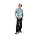Fox Mens Vintage Wash Blue Survivalist Stretch Flannel