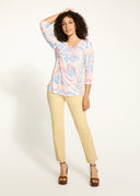 FDJ Ladies Groovy Boat Neck Top