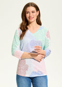 FDJ Ladies Jasmine V-Neck Top