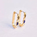 Pura Vida Stone Hoop Earrings