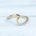 Pura Vida Ladies Size 8 Gold Wave Ring