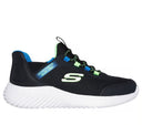 Skechers Boys Black/Blue Bounder Brisk Burst Running Shoe