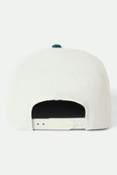 Brixton Mens Off White/Night Sage Oath III Snapback