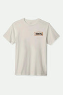 Brixton Mens Cream Lightning SS Tshirt