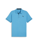 Puma Mens Aqua Blue Cloudspun Haystack Polo