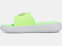 Under Armour Boys Mod grey/Hyper Green Ignite Pro 8 Slide