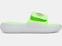 Under Armour Boys Mod grey/Hyper Green Ignite Pro 8 Slide
