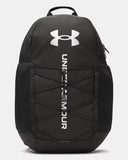 Under Armour Black/Metallic Silver Hustle Sport 6.0 Backpack