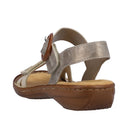 Rieker Ladies Beige 608Z3-60 Regina Sandal