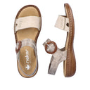 Rieker Ladies Beige 608Z3-60 Regina Sandal