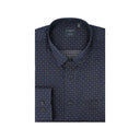 Leo Chevalier Mens Navy Hidden Button Down No Iron Shirt