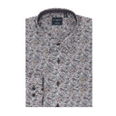 Leo Chevalier Mens Multi Print Tall Hidden Button Down No Iron Shirt