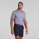 Puma Men's Pique Tie Deep Marine/Pink Fruit Golf Polo