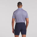 Puma Men's Pique Tie Deep Marine/Pink Fruit Golf Polo