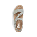 Rieker Ladies Green Franja Sandal
