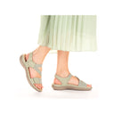 Rieker Ladies Green Franja Sandal