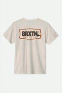 Brixton Mens Cream Lightning SS Tshirt