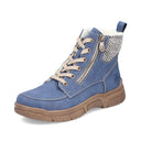 Rieker Ladies 72330-14 Blue Lined Boot