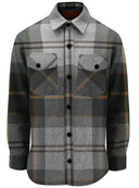 Point Zero Mens Grey Victor Checkered LS Shirt