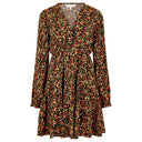 Apricot Ladies Ditsy Tiered Button Detail Dress