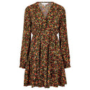 Apricot Ladies Ditsy Tiered Button Detail Dress