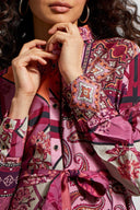 Tribal Ladies Combo Print Shirt Dress