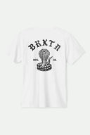 Brixton Mens White Darver SS Tshirt