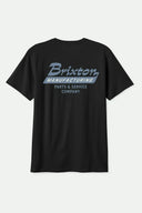 Brixton Mens Black/Grey Blue Township SS Tshirt