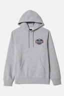 Brixton Men's Genuine Quality Gunmetal Heather Hoodie